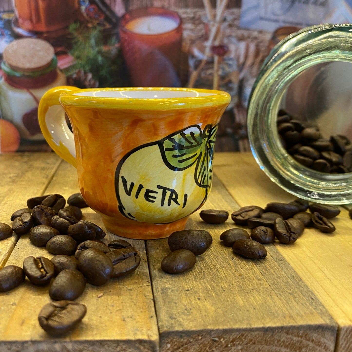 Coffee cups handmade in Amalfi - Italian style cups - STANZA Artigiana