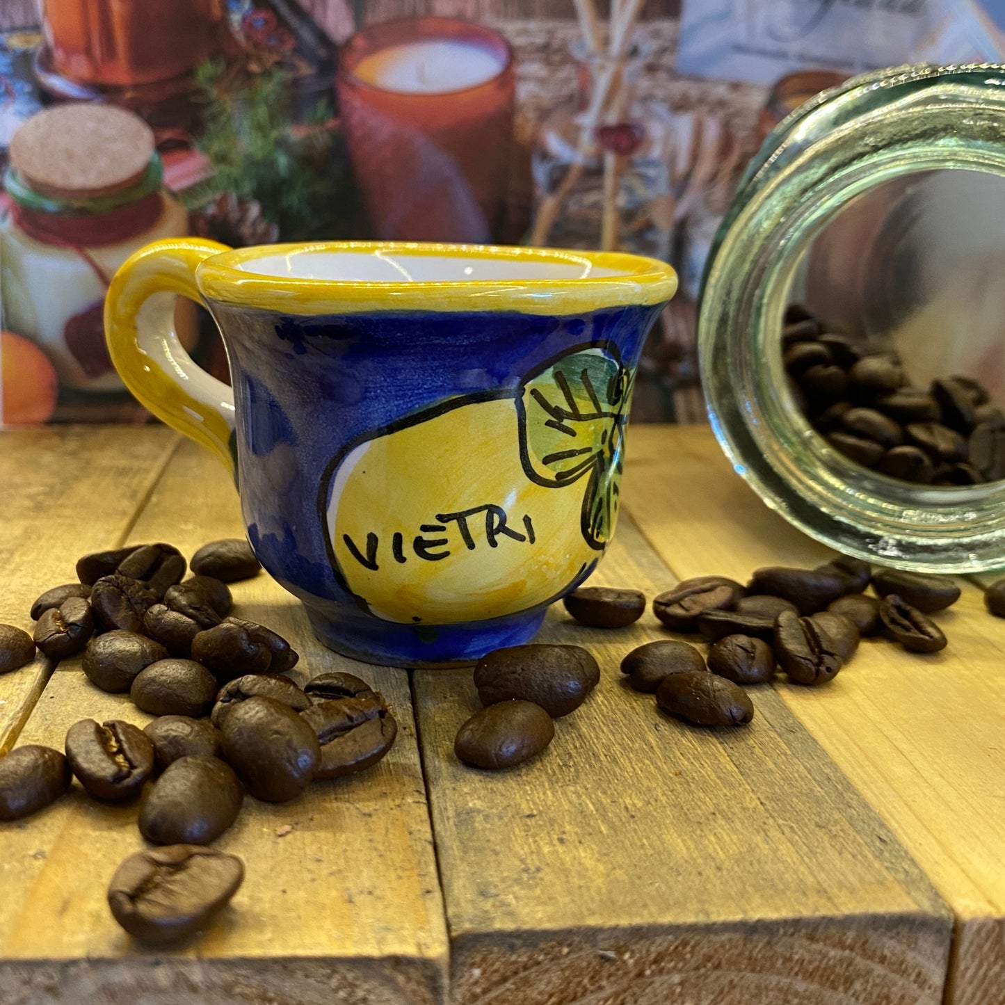 Coffee cups handmade in Amalfi - Italian style cups - STANZA Artigiana