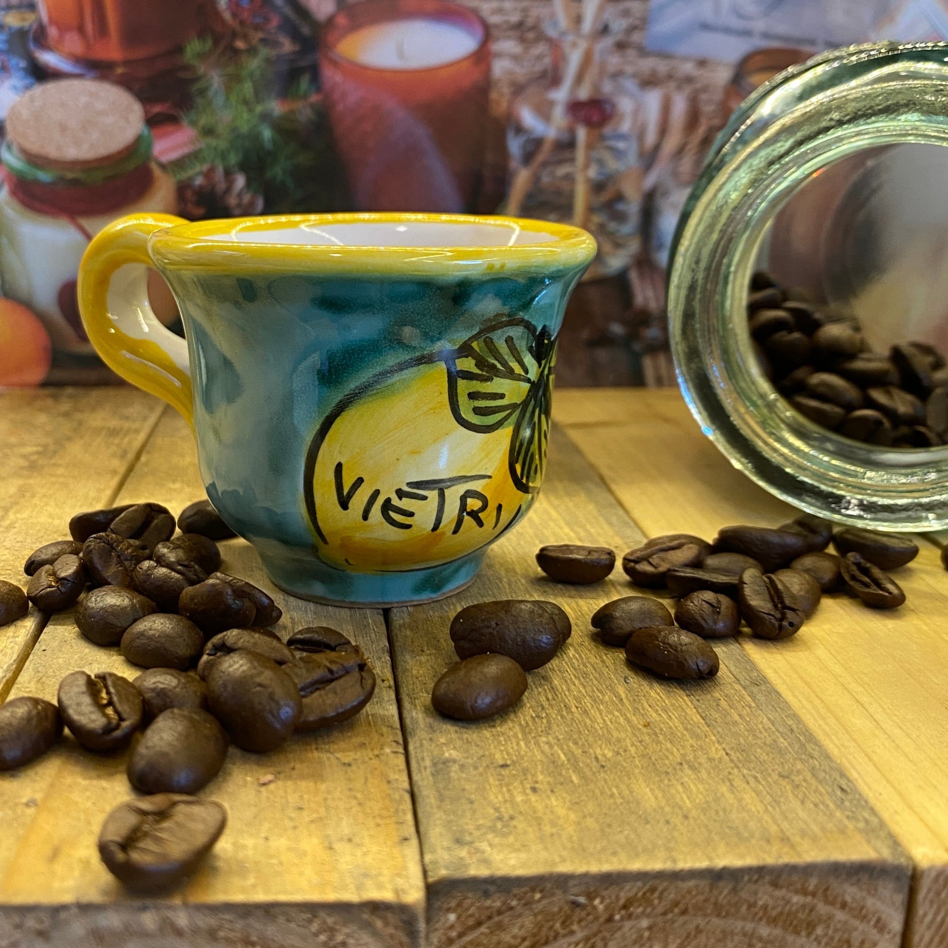 Coffee cups handmade in Amalfi - Italian style cups -  STANZA Artigiana