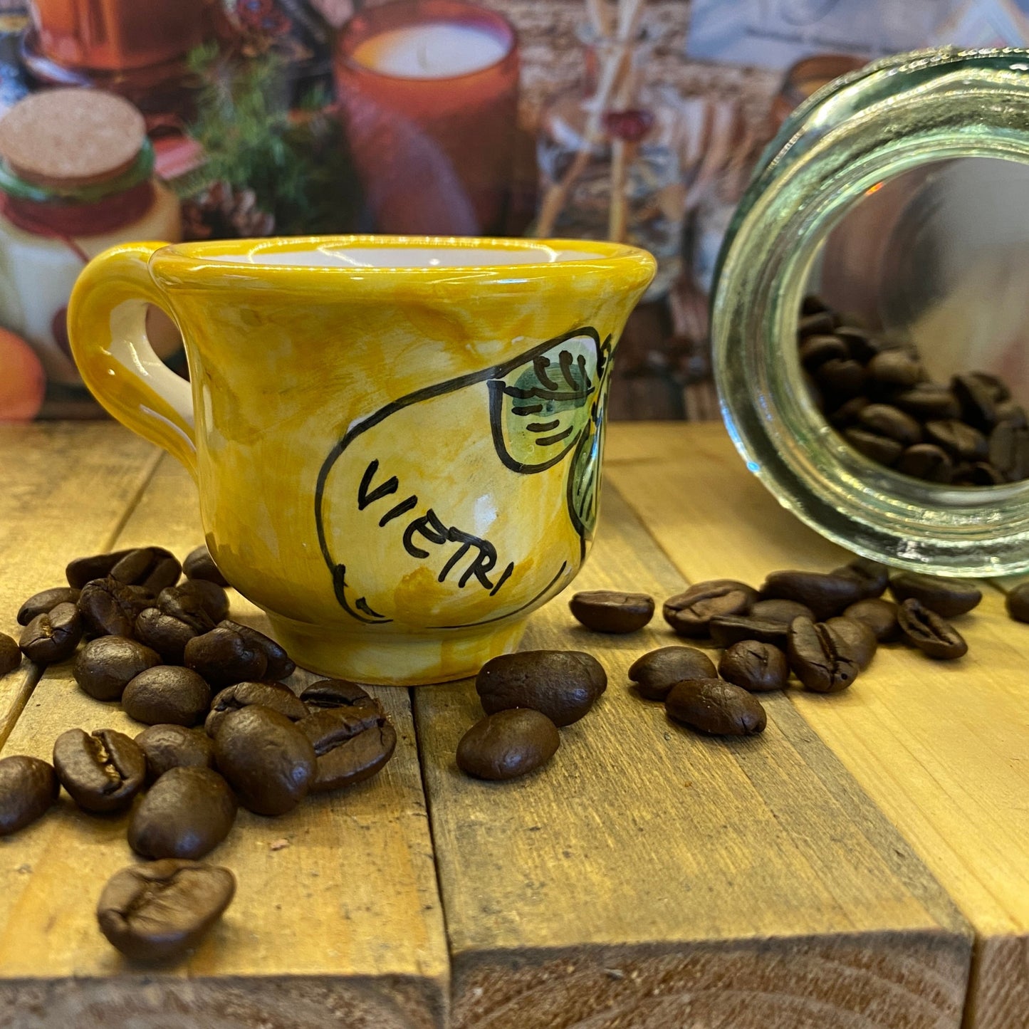 Coffee cups handmade in Amalfi - Italian style cups - STANZA Artigiana