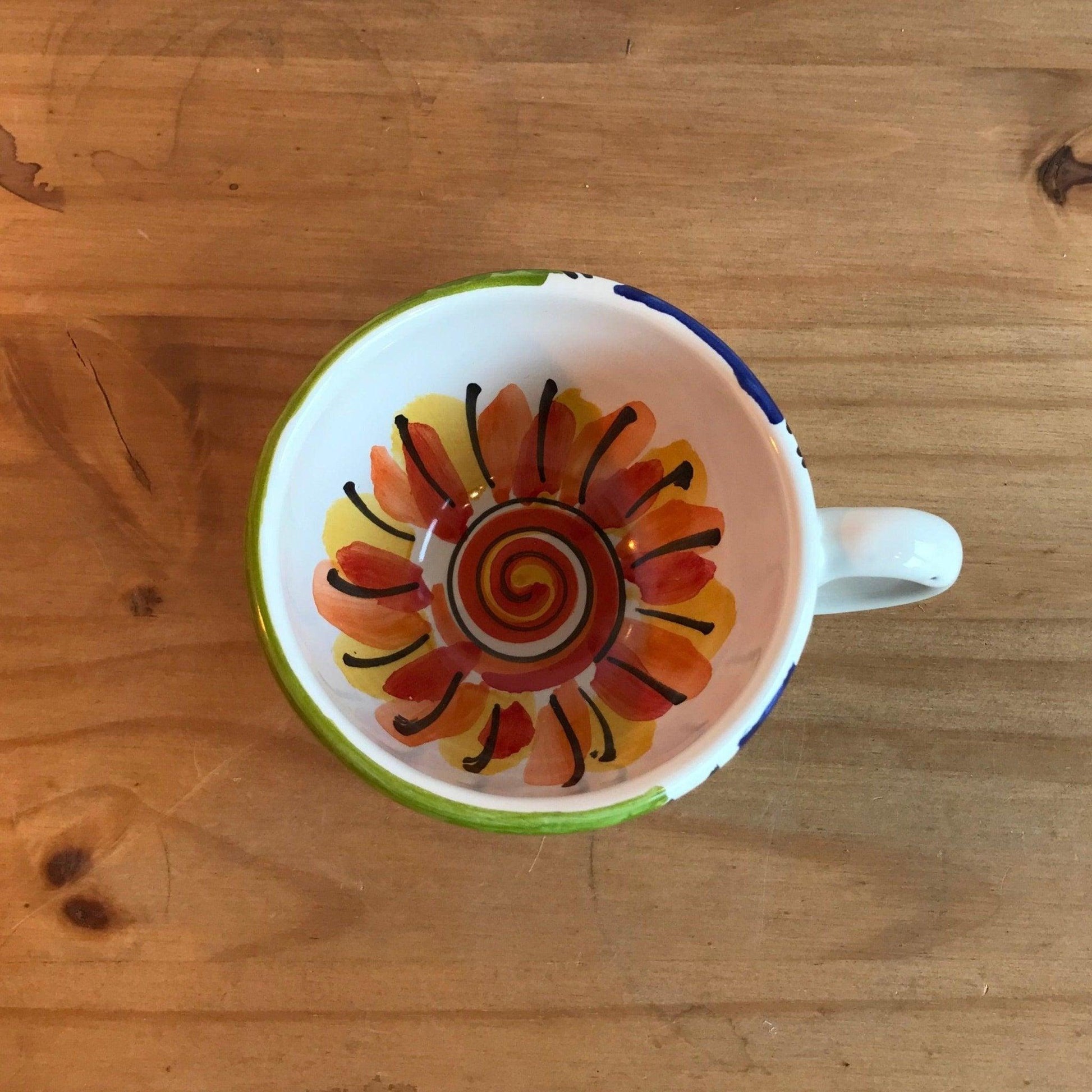 ceramic coffee cup - handmade in the Amalfi coast - STANZA Artigiana