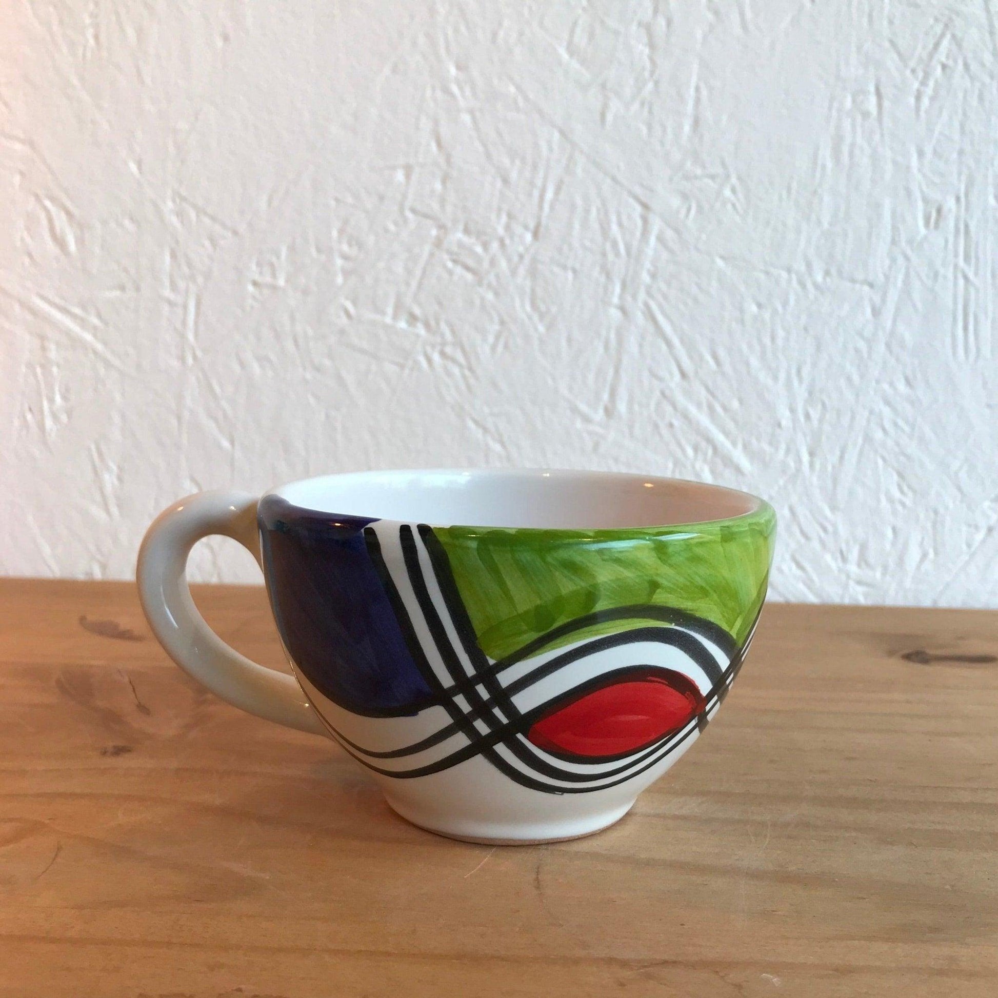 ceramic coffee cup - handmade in the Amalfi coast - STANZA Artigiana