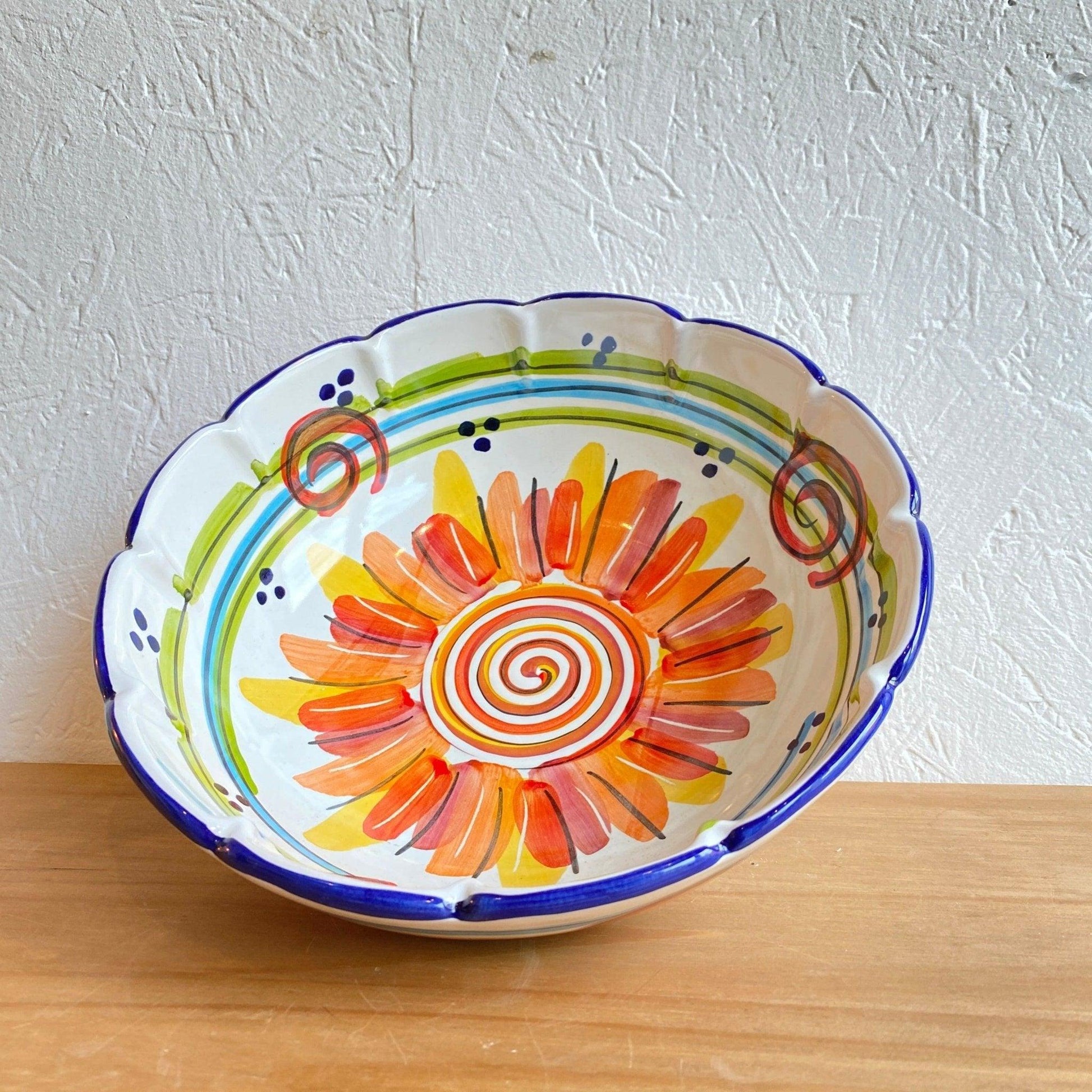 Handcrafted Amalfi Ceramic Salad Bowl by Giovanni SolArt - STANZA Artigiana