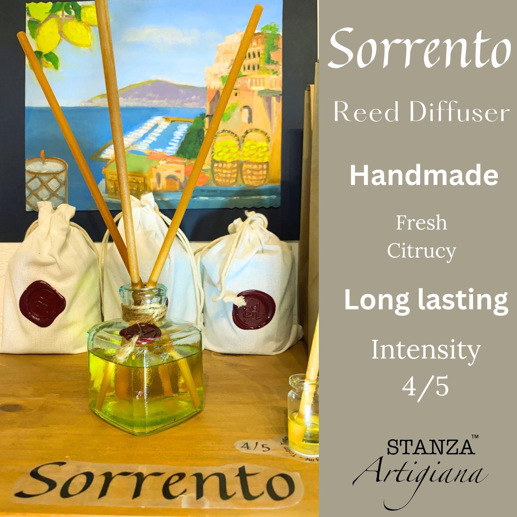 Italian holidays - Italian reed diffuser - citrucy fresh - Sorrento - STANZA Artigiana