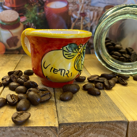 Coffee cups handmade in Amalfi - Italian style cups -  STANZA Artigiana