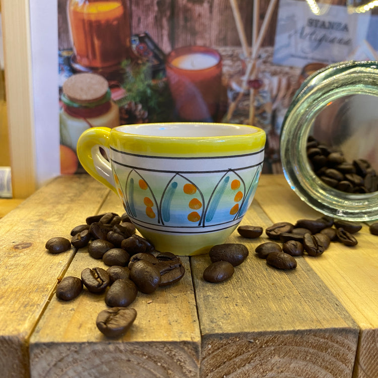 Coffee cups handmade in Amalfi - Italian style cups -  STANZA Artigiana