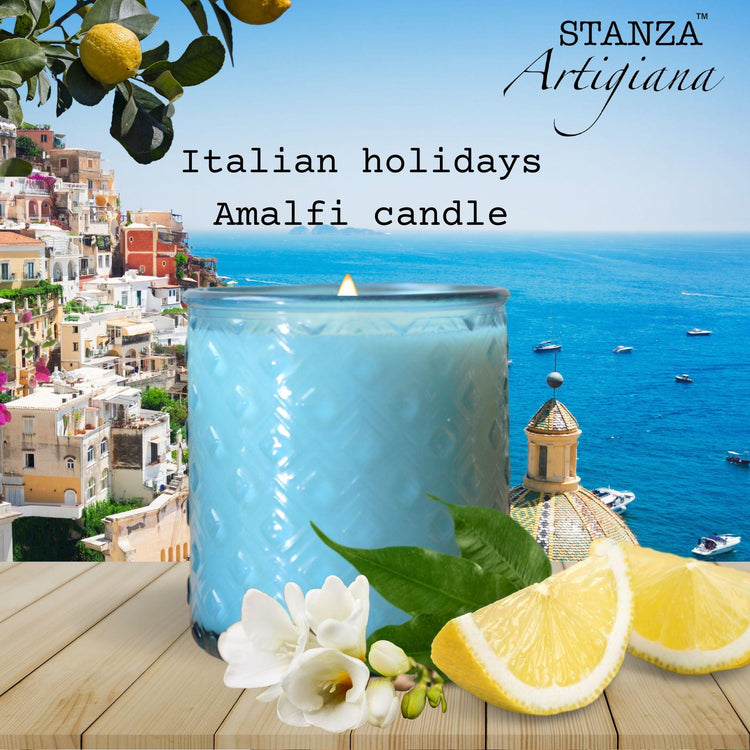Italian Holidays collection - Amalfi Candle - Fresh and Elegant Fragrance Inspired by the Italian Coast - STANZA Artigiana