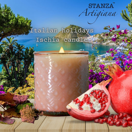 Italian Holidays collection - Ischia Candle - Fruity and woody Fragrance Inspired by the Italian Coast - STANZA Artigiana