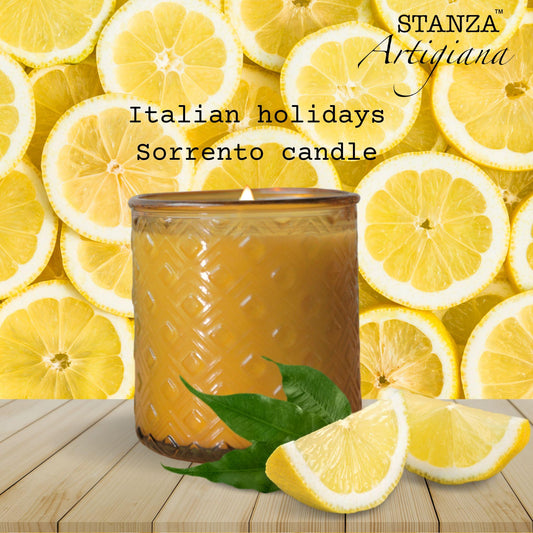 Italian Holidays collection - Sorrento Candle - Fresh and Elegant Fragrance Inspired by the Italian Coast - STANZA Artigiana