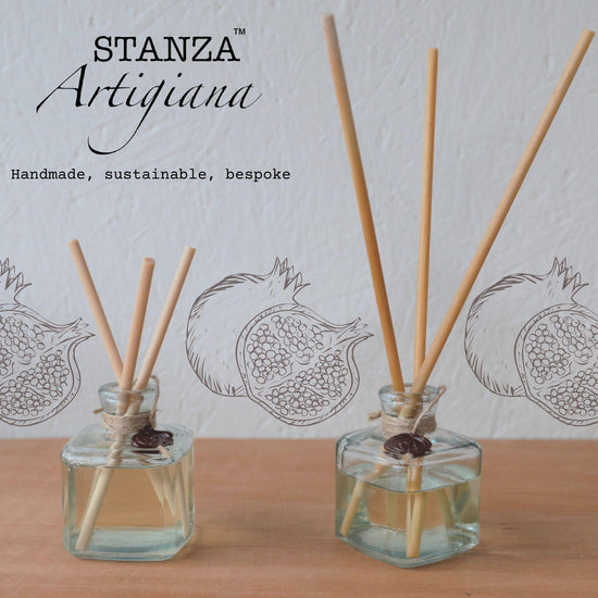 Italian holidays - Italian Reed diffuser - Dark Pomegranate - Ischia - STANZA Artigiana
