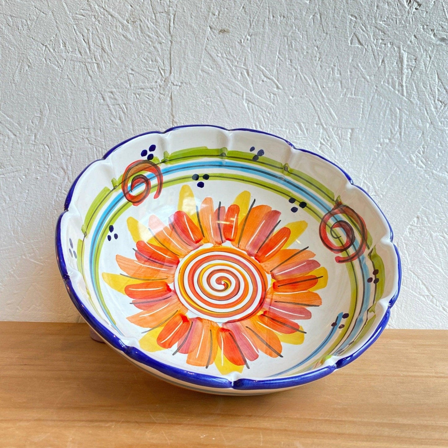 Handcrafted Amalfi Ceramic Salad Bowl by Giovanni SolArt - STANZA Artigiana