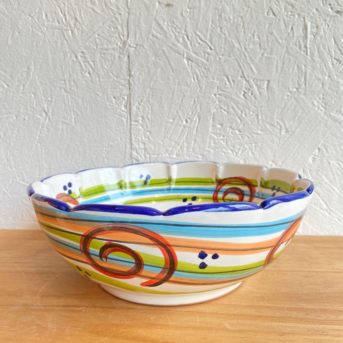 Handcrafted Amalfi Ceramic Salad Bowl by Giovanni SolArt - STANZA Artigiana