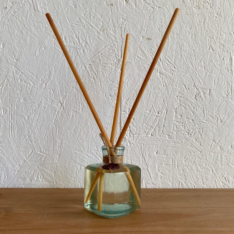 Home diffuser - recycled glass and wooden reeds - Mystical affair - STANZA Artigiana