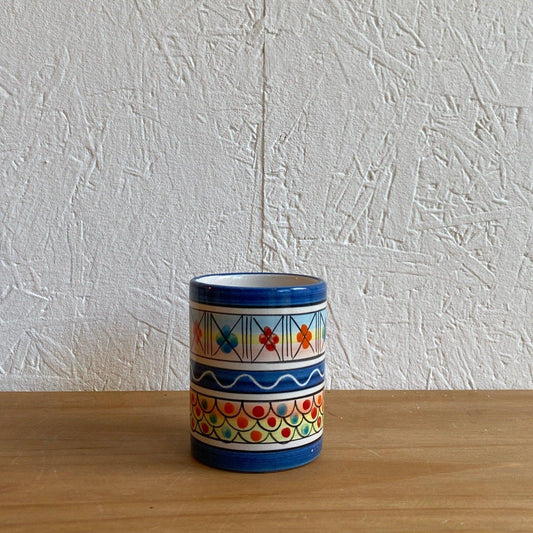 Traditional Vietri style ceramic cup - STANZA Artigiana